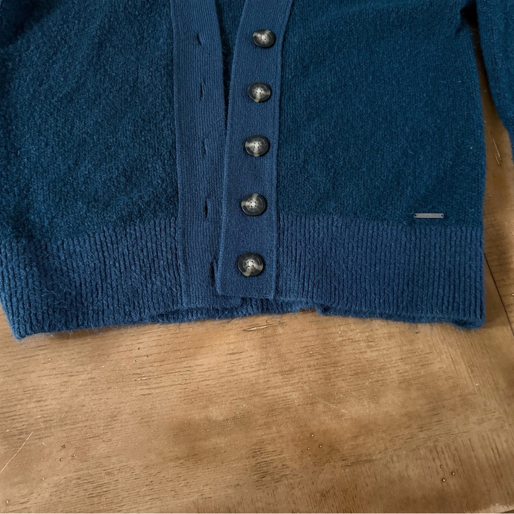 Abercrombie & Fitch Dark Teal Knit Cardigan - Picture 5 of 8